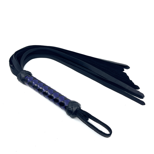 Classic Leather Flogger - Braided Handle
