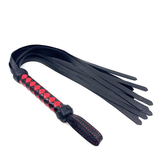Classic Leather Flogger - Braided Handle